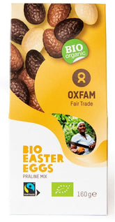 Mezcla de huevos de Pascua de pralinés de chocolate de comercio justo BIO 160 g OXFAM